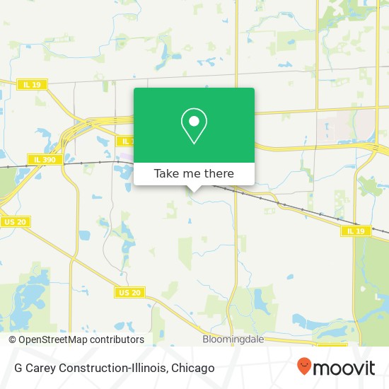 G Carey Construction-Illinois map