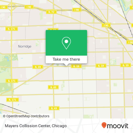 Mayers Collission Center map
