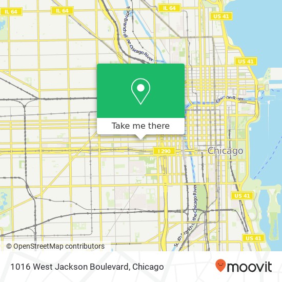 1016 West Jackson Boulevard map