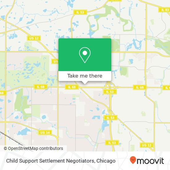 Child Support Settlement Negotiators map