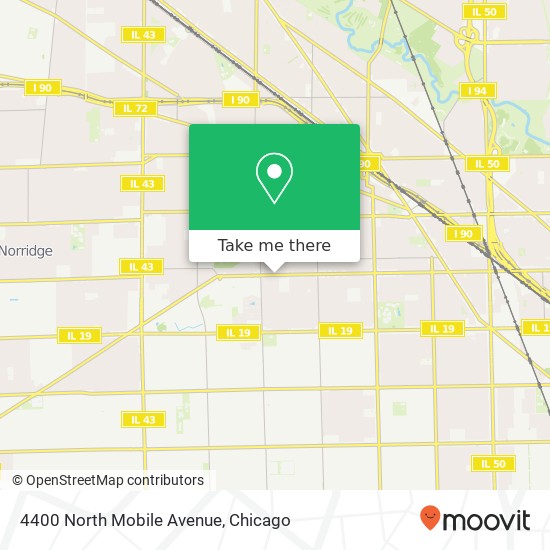 4400 North Mobile Avenue map