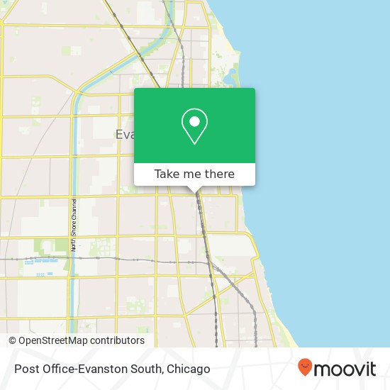 Mapa de Post Office-Evanston South