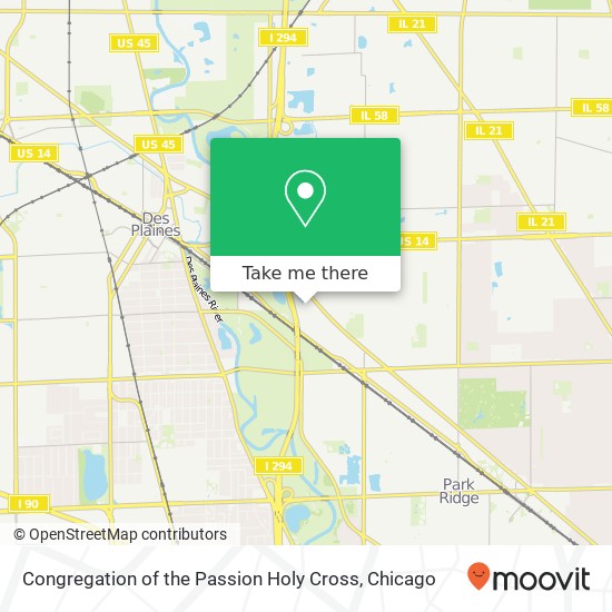 Congregation of the Passion Holy Cross map