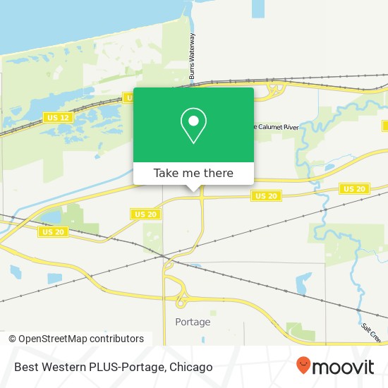 Best Western PLUS-Portage map