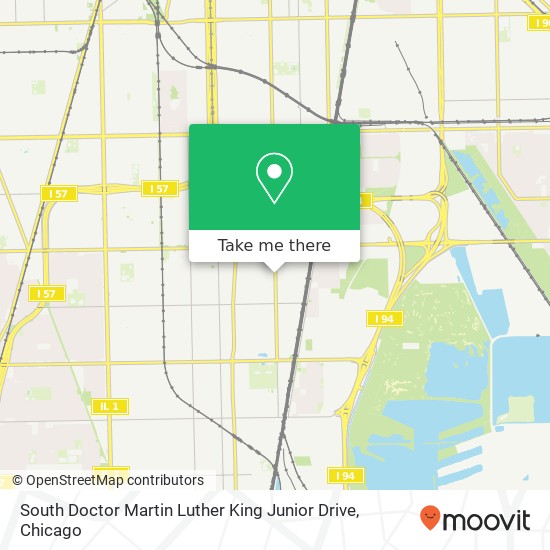 Mapa de South Doctor Martin Luther King Junior Drive