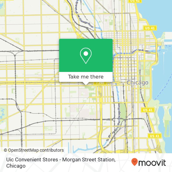 Uic Convenient Stores - Morgan Street Station map