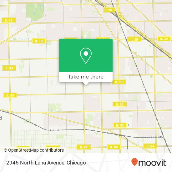 2945 North Luna Avenue map