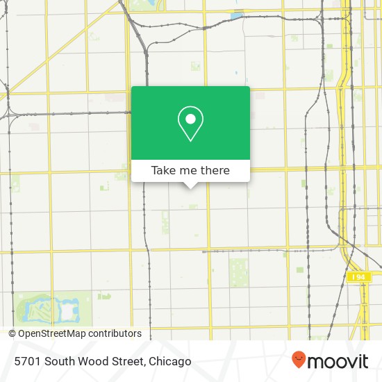 5701 South Wood Street map