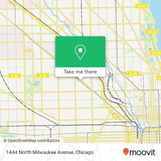 Mapa de 1444 North Milwaukee Avenue