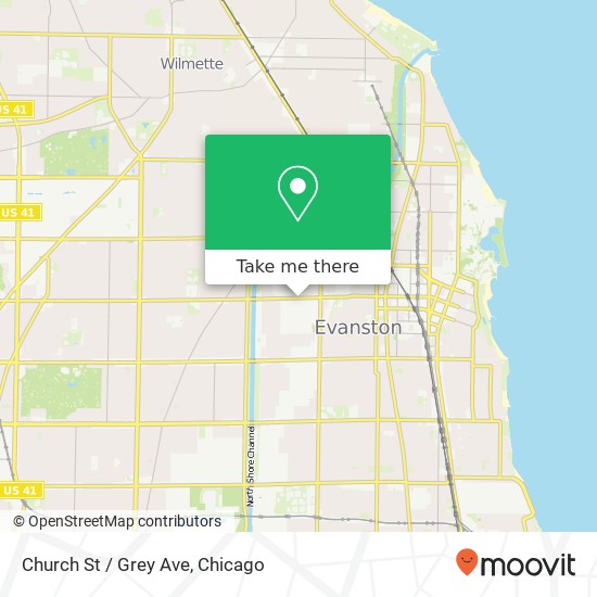 Mapa de Church St / Grey Ave