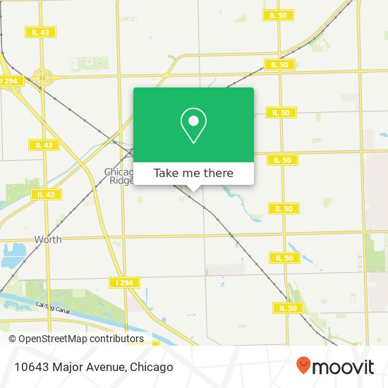 Mapa de 10643 Major Avenue