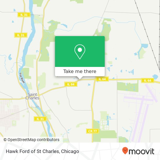 Mapa de Hawk Ford of St Charles