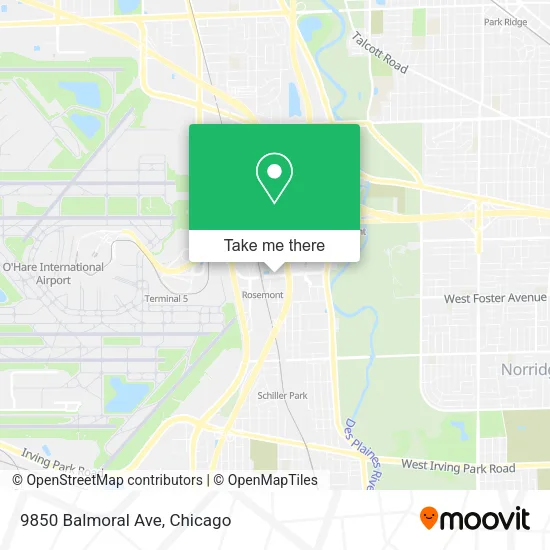 9850 Balmoral Ave map