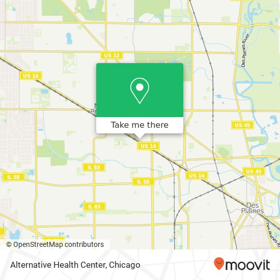 Alternative Health Center map