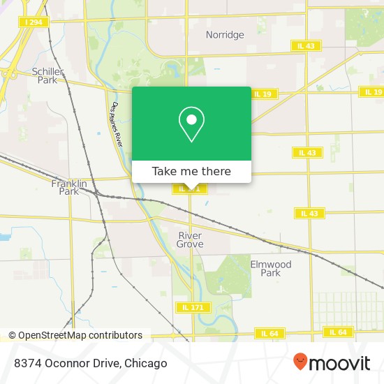 8374 Oconnor Drive map