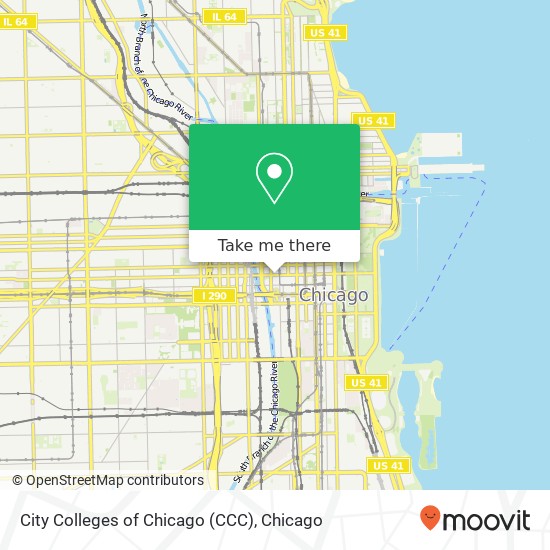 City Colleges of Chicago (CCC) map