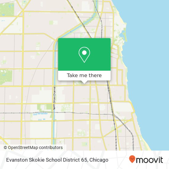 Evanston Skokie School District 65 map