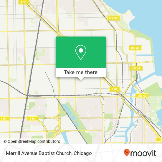 Merrill Avenue Baptist Church map