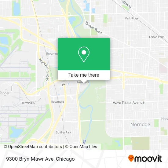 9300 Bryn Mawr Ave map