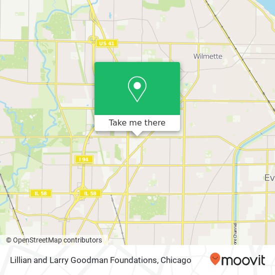 Mapa de Lillian and Larry Goodman Foundations