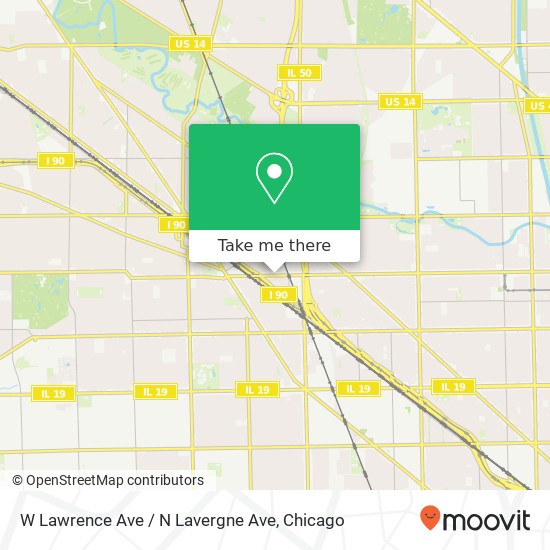 Mapa de W Lawrence Ave / N Lavergne Ave