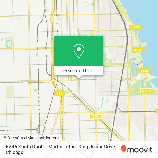 6246 South Doctor Martin Luther King Junior Drive map