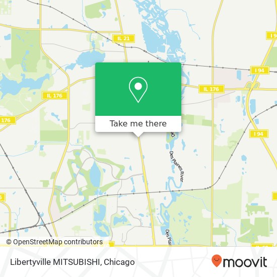 Libertyville MITSUBISHI map