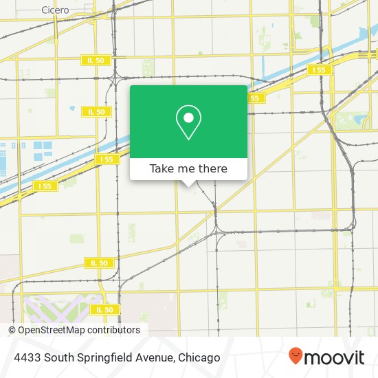 Mapa de 4433 South Springfield Avenue