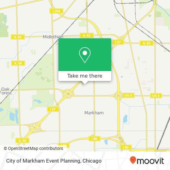 Mapa de City of Markham Event Planning