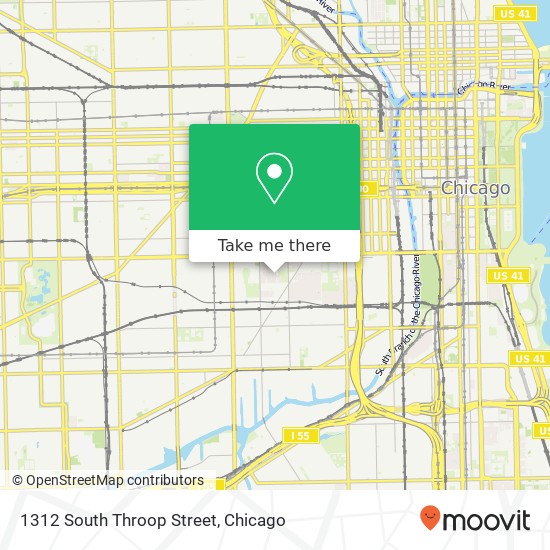 1312 South Throop Street map