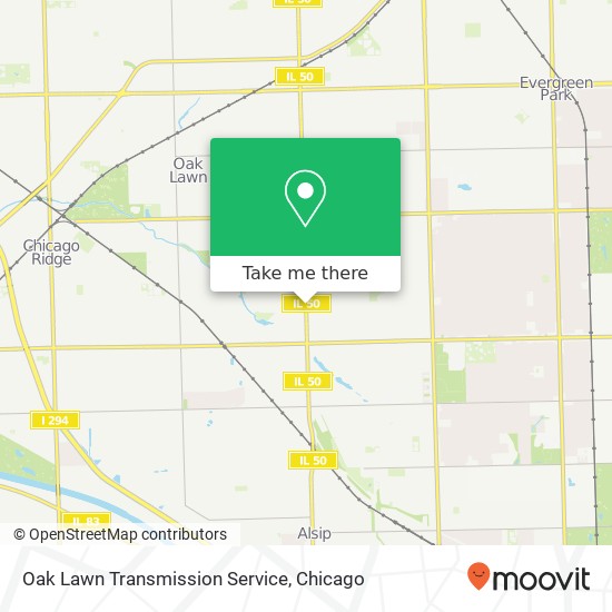 Oak Lawn Transmission Service map