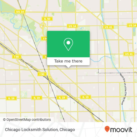 Chicago Locksmith Solution map