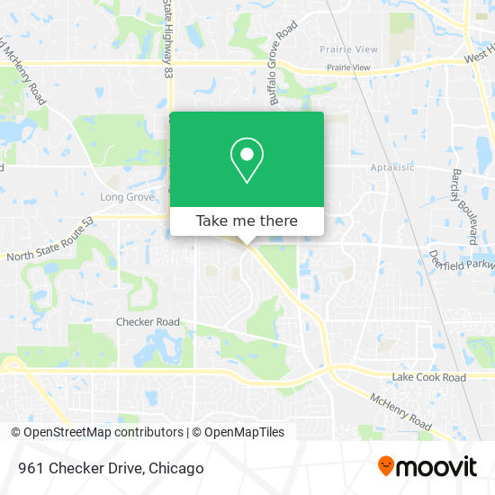 Mapa de 961 Checker Drive