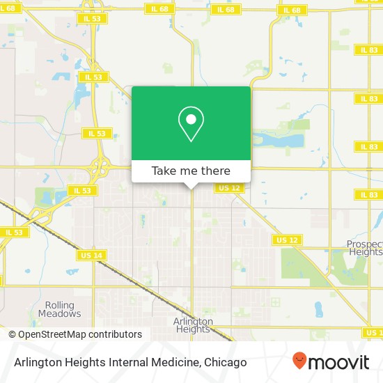 Mapa de Arlington Heights Internal Medicine