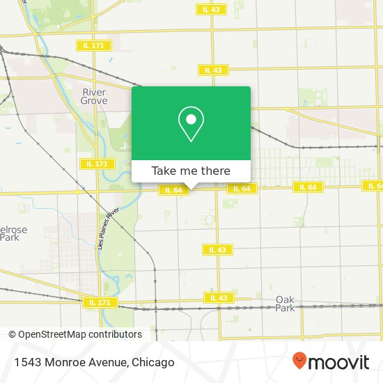 1543 Monroe Avenue map