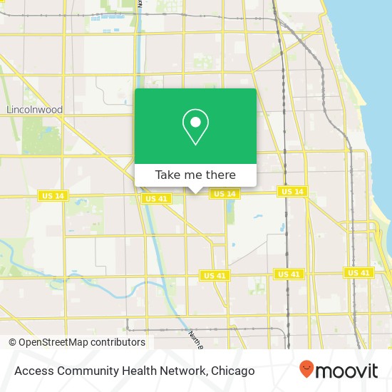 Access Community Health Network map