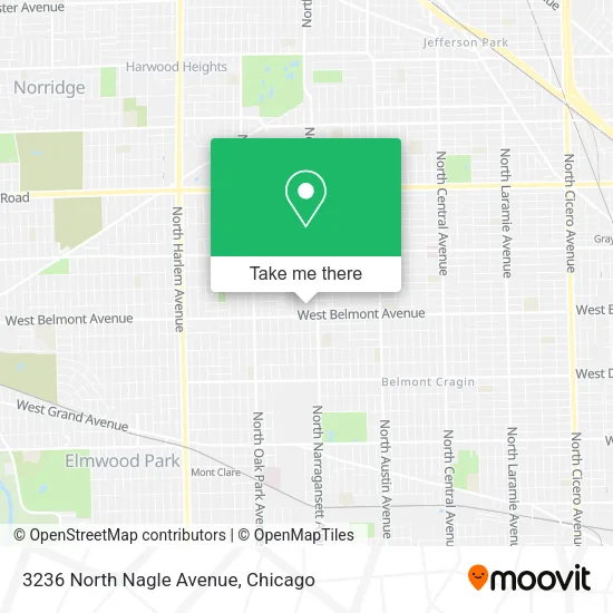 3236 North Nagle Avenue map