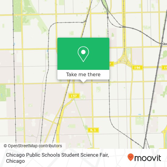 Mapa de Chicago Public Schools Student Science Fair