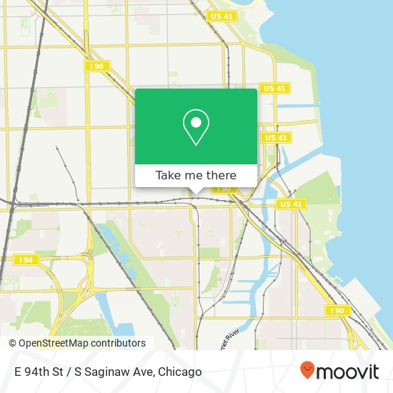 E 94th St / S Saginaw Ave map