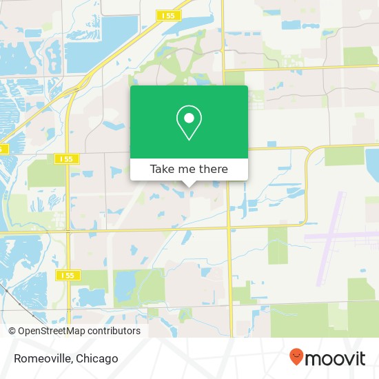 Romeoville map