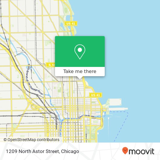 1209 North Astor Street map