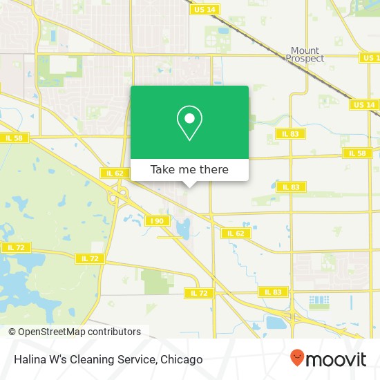 Halina W's Cleaning Service map