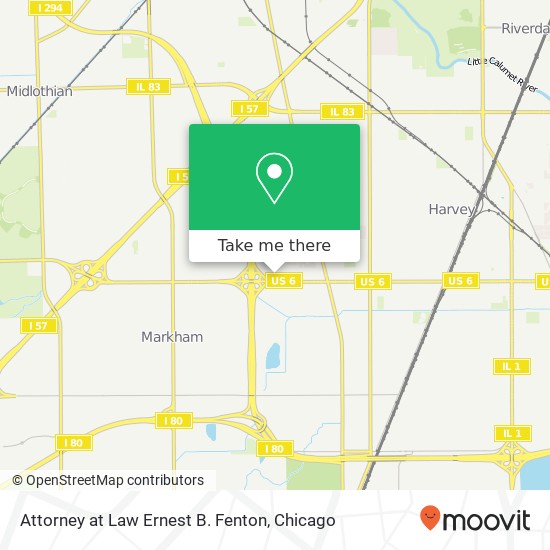 Attorney at Law Ernest B. Fenton map