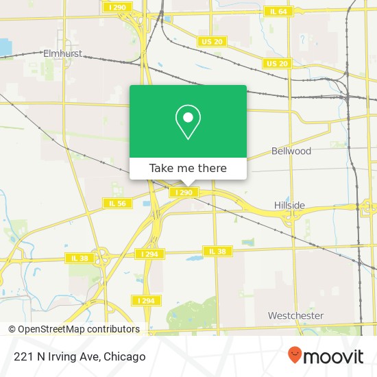 Mapa de 221 N Irving Ave