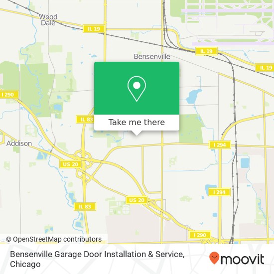 Bensenville Garage Door Installation & Service map