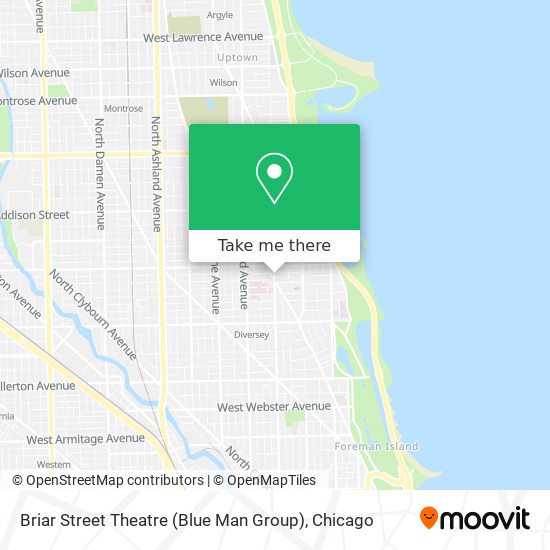 Mapa de Briar Street Theatre (Blue Man Group)