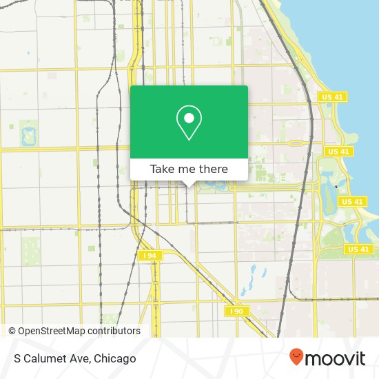 S Calumet Ave map