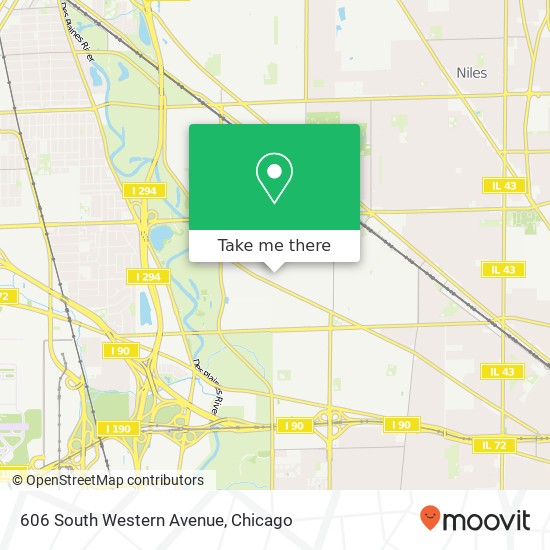 Mapa de 606 South Western Avenue