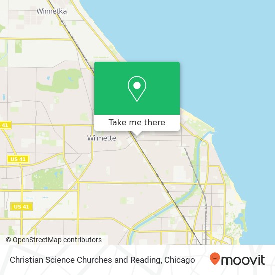 Mapa de Christian Science Churches and Reading