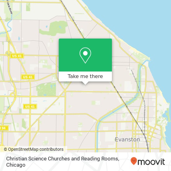 Christian Science Churches and Reading Rooms map
